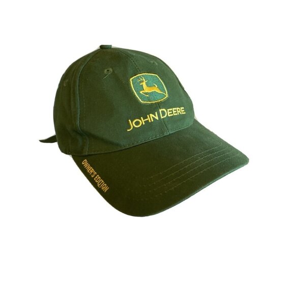 John Deere Baseball Cap Hat Green "Nothing Runs Like A Deere " Owner Edition - Picture 1 of 6